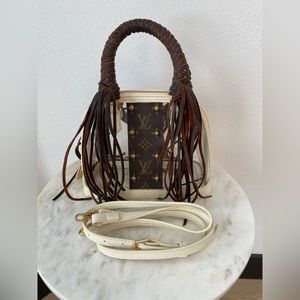 Louis Vuitton purse with leather fringe